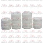 طقم سلايدرات 4 قطع كبير ابيض للجادر