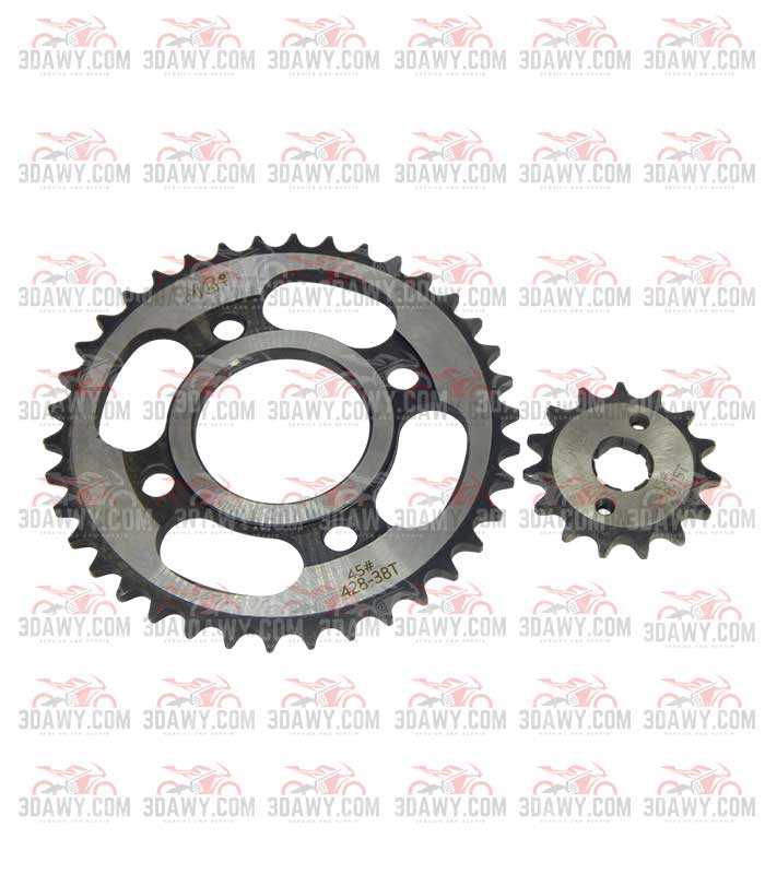 طقم ترس 4 -38 /15صلب